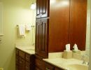 bril master bath vanity with linen