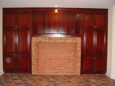 dav fireplace kitchen