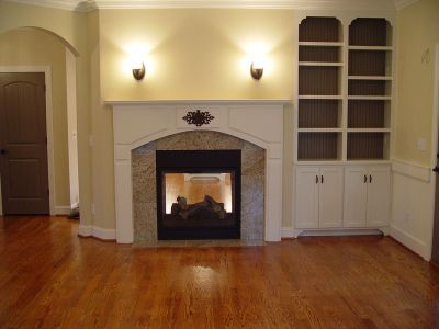 sgl family room fireplace
