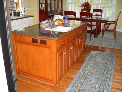 over kitchen island