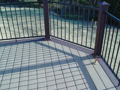 ltf composite deck with rail
