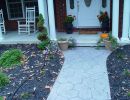 over stamped walkway